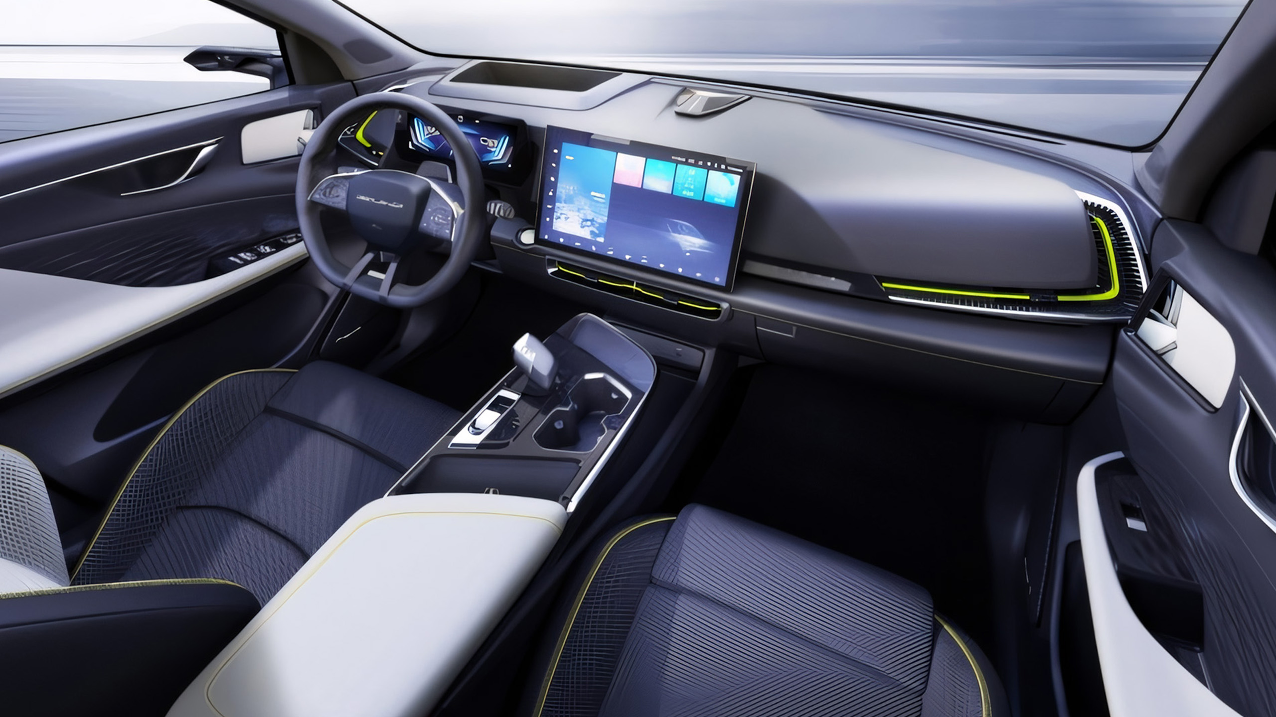 Foto interiéru vozu BAIC X5