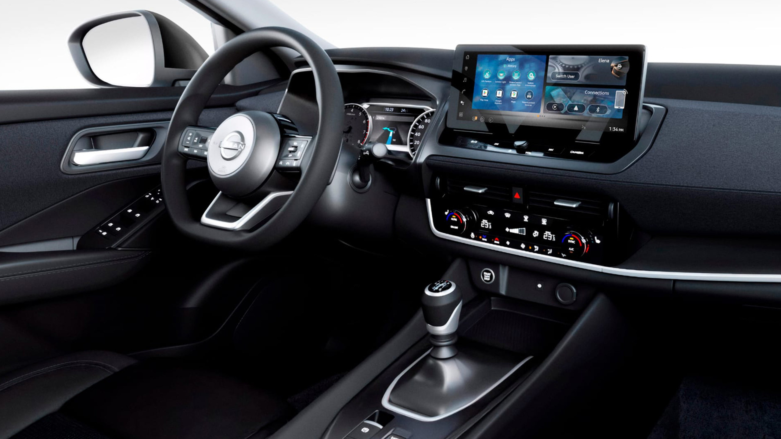 Foto interiéru vozu Nissan Qashqai 2024