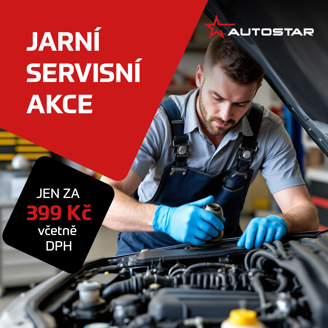 Jarní servisní akce Autostar za pouhých 399 Kč včetně DPH!